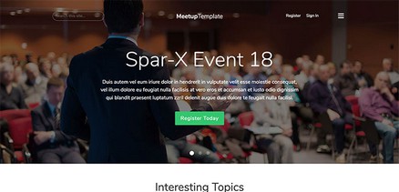 Meetup - Premium Conference Events Joomla 4 Template