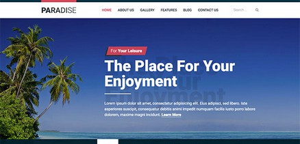 Paradise - Joomla 4 Template for Hotels and Summer Resorts