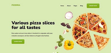 Pizzeria - Joomla 4 Template Websites for Food and Drink