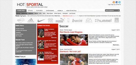 Sportal - Responsive Joomla 4 Template for Sport News Sites