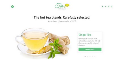 Tea - Responsive Joomla 4 Template Focused on Tea Websites