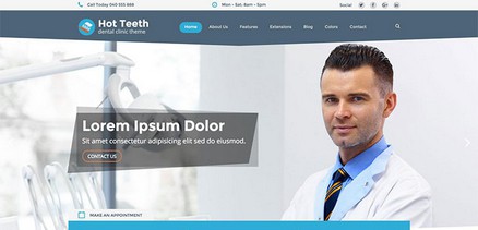 Teeth - Joomla 4 Template for Dentists, Dentals Clinics