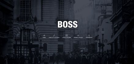 Boss - Bold and Stylish Joomla Template
