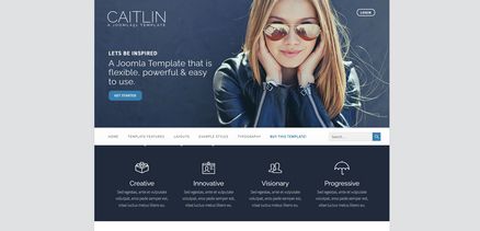 Caitlin - Responsive and Professional Joomla Template