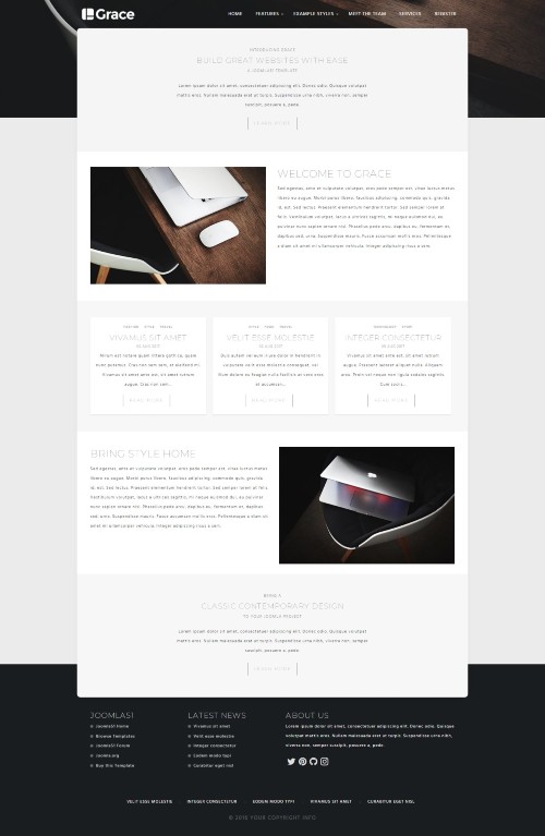Grace - Classic Design with a Modern Touch Joomla Template