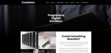 Hannah - Clean and Balanced Joomla Template