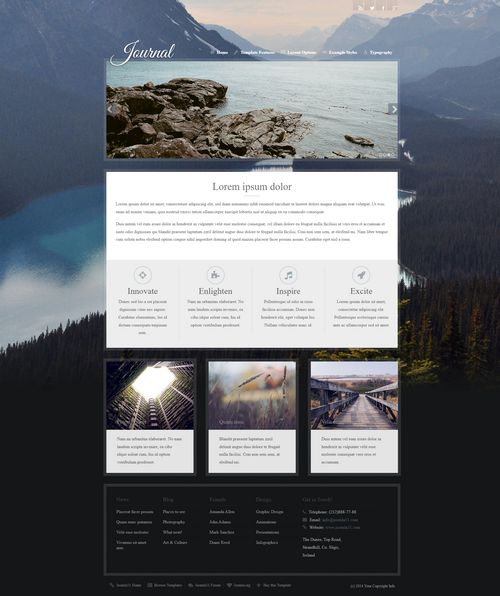Journal - Artistic and Detailed Joomla Template