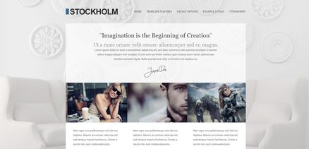 Stockholm - Precise and Clean Design Joomla Template