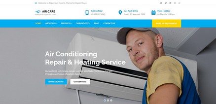 Air Care - Joomla 4 Template for Air Conditioning Maintenance Services