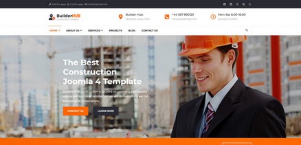 Builder HUB - Construction Business Joomla 4 Template