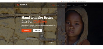 Humanity - Nonprofit, Charity, NGO Fundraising Joomla 4 Template