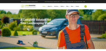 The Landshaper - Gardening, Lawn & Landscaping Joomla 4 Template