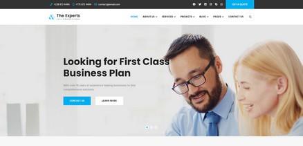 The Experts - Premium Business Consulting Joomla Template