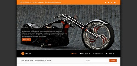 Custom - Professional Bikes & Motocycles Joomla Template