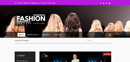 Fashion - Fashion, Music, Artist Websites Joomla 4 Template