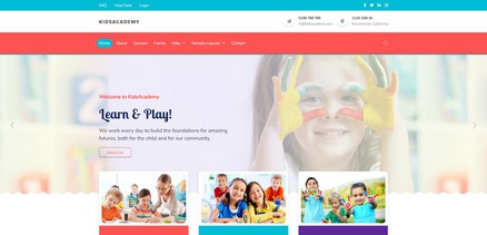 Kidsacademy - Kindergarten School Joomla 4 template