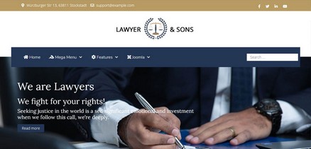 Lawyer - Law Firms and Lawyers Websites Joomla 4 Template