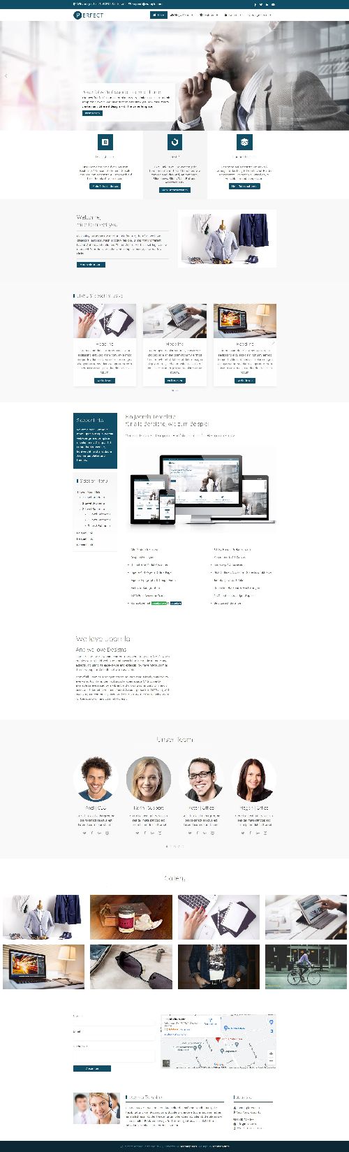 Perfect - Business Consultants, Startup Joomla Template