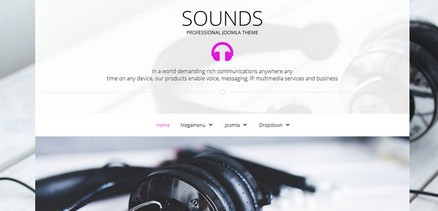 Sounds - Music, Sounds Engineers Websites Joomla Template