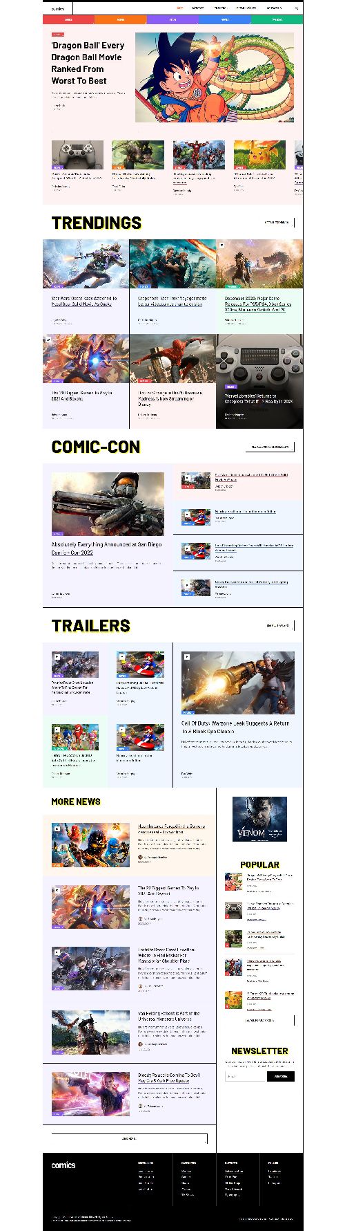 JA Comics - Comics, Movies News & Magazine Joomla 4 Template
