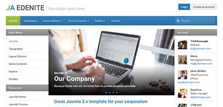 JA Edenite II - Simple and Clean Business Joomla 4 Template