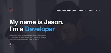 JA Jason - Responsive Joomla 4 Template for Portfolio Sites