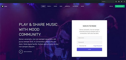 JA Mood - Music, Community, Social Network Joomla 4 Template