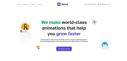 JA Nova - Joomla template for startup and business