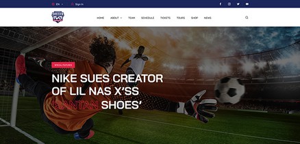 JA Sports - Joomla Template for Sport Football Club Sites