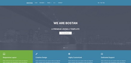 Bostan - Digital Agencies, Freelancers Joomla 4 Template