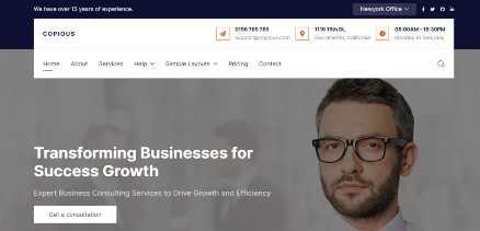 Copious - Responsive Business and corporate  Joomla 4 Template 