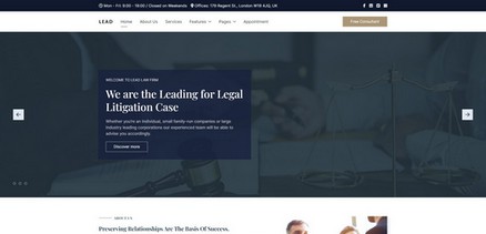 Lead - Clean Modern Law Business Joomla 4 Template