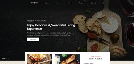 RedChili - Clean and Modern Restaurant Joomla 4 Template