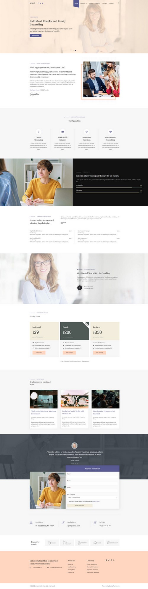 Spirit - Modern and Colorful Business Joomla 4 Template