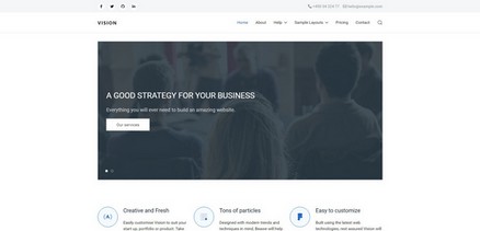 Vision - Business companies, corporate sites Joomla 4 template