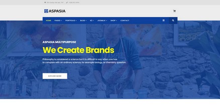 Aspasia - Joomla 4 Template for Small Business and Portfolios Sites
