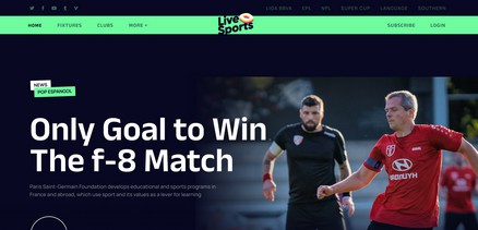 Live Sports - All-in-one Joomla Template for Sports Websites