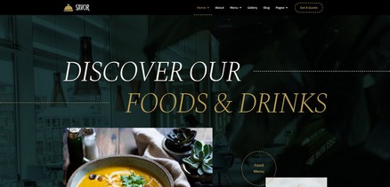 Savor - Multipurpose Restaurant & Cafe Joomla Template