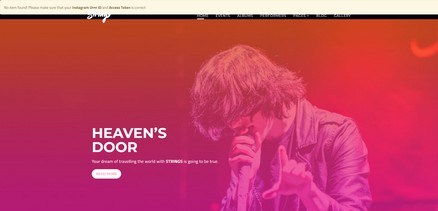 Strings - Premium Joomla Template for Music Band & Musician