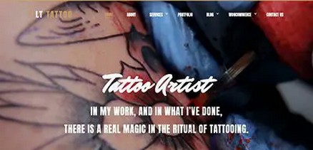 LT Tatoo - Tattoo Salons Beauty Centers Joomla 4 Template