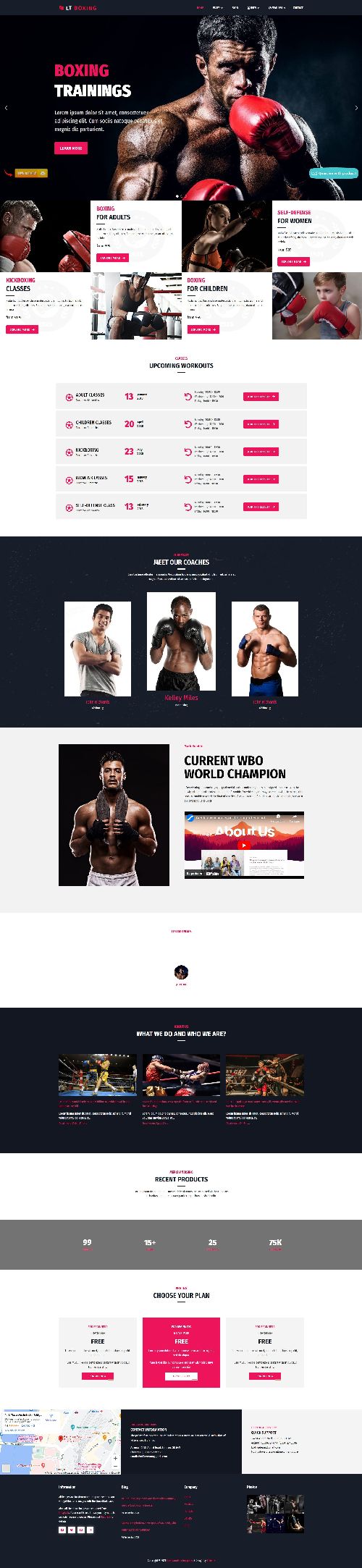 LT Boxing - Sport & Fitness Center Free Joomla 4 Template