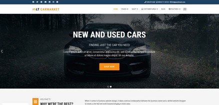 LT Carmarket - Car Services and Dealers Joomla 4 Template