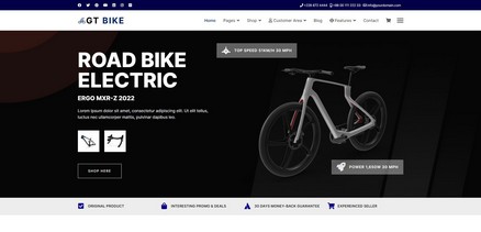 GT Bike - User-friendly Bike Shop Joomla 4 Template