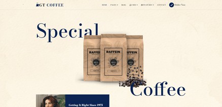 GT Coffee - Free Responsive Coffee Joomla 4 Template