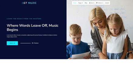 GT Muzic - Free Music Joomla 4 Website Template