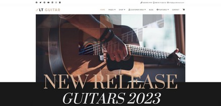 LT Guitar - Responsive Guitar Shop Joomla 4 Template