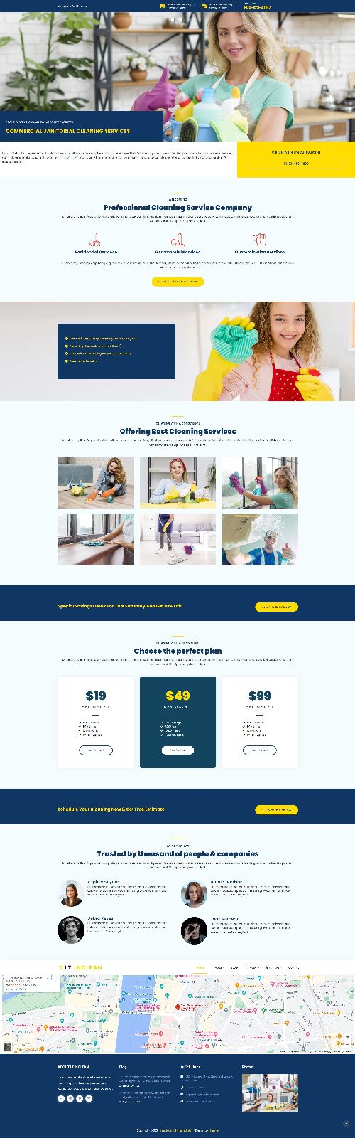 LT Inclean - Premium Cleaning Services Joomla 4 template