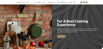 LT Kitchenware - Free Cooking Tool Joomla Template