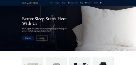 LT Mattress - Free Responsive Bed Shop Joomla 4 Template