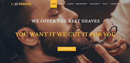 LT Perook - Barber, Hairdresser eCommerce Joomla 4 Template